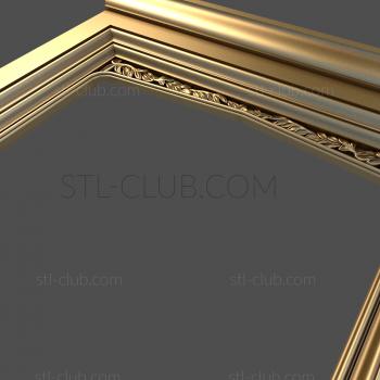 3D модель резной камин, 3d stl модель для ЧПУ (STL)