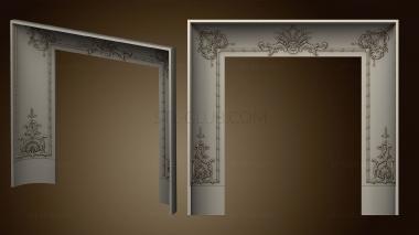 3D model Fireplace portal panels (STL)