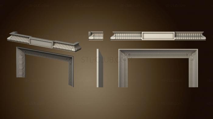3D model Fireplace with flutes (STL)