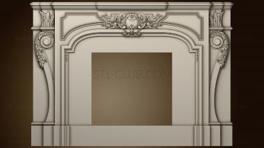 3D model Fireplace rack with shell (STL)