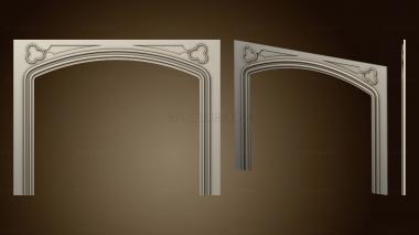 3D model Trefoil fireplace portal version1 (STL)