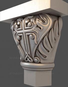 3D model Cross with acanthus (STL)