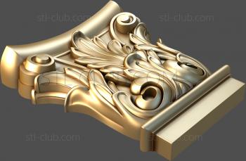 3D model Kapitel classic, 3d STL model for CNC (STL)