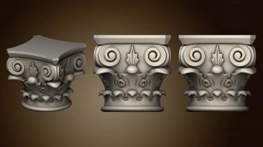 3D model Antique capital (STL)