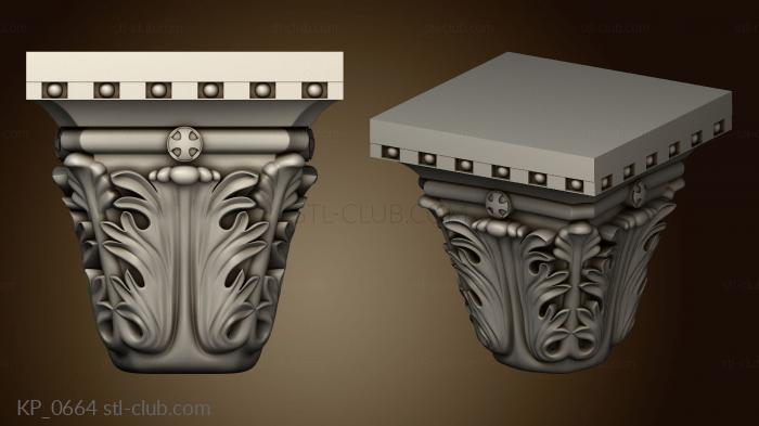 3D model Marble capital (STL)