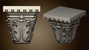 3D model Marble capital (STL)