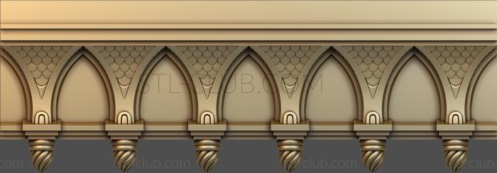 3D model Pointed arches (STL)