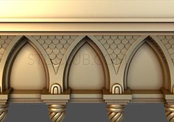 3D model Pointed arches (STL)