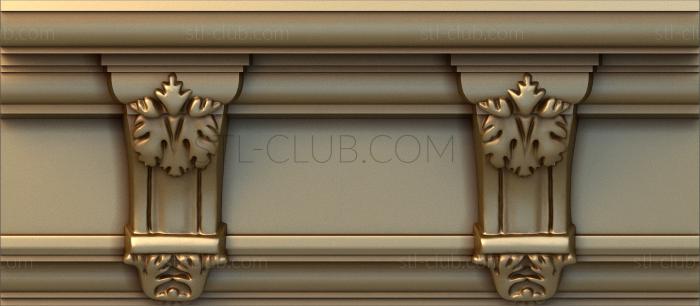 3D model Console with acanthus (STL)