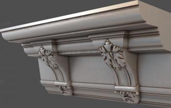 3D model Console with acanthus (STL)