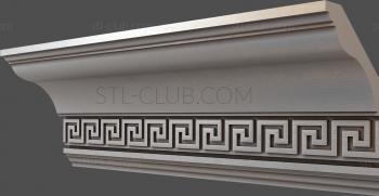 3D model Greek cornice (STL)