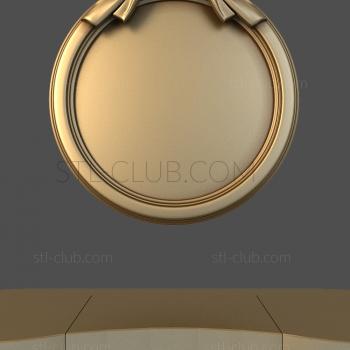 3D model Satin ribbon circle (STL)