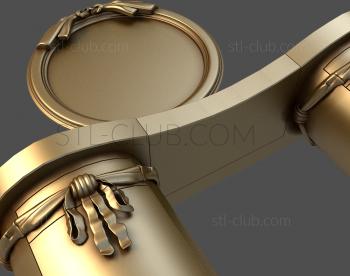 3D model Satin ribbon circle (STL)