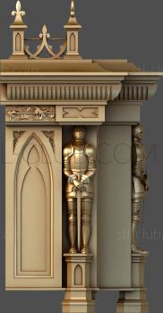 3D model Gothic and knights (STL)