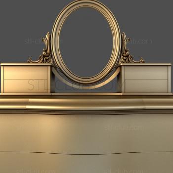 3D model Mirror in a strict oval (STL)