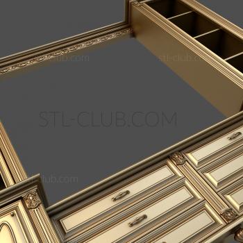 3D model Stained glass windows and open shelves (STL)