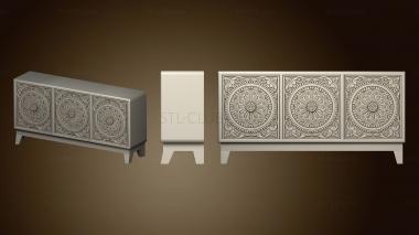 3D model Chest of drawers with antique facade (STL)