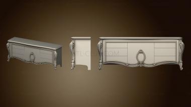 3D model Set of carved furniture (STL)