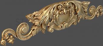 3D model Acanthus medallion (STL)