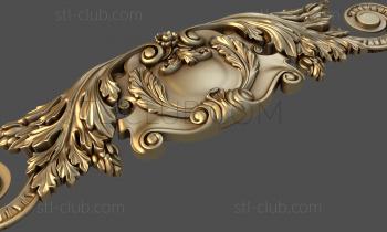 3D model Acanthus medallion (STL)