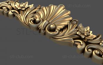 3D model Shell in flowers (STL)