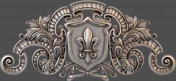 3D model Coat of arms with lily (STL)