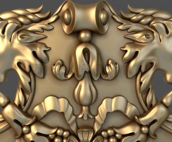 3D model Capricorn head symmetry (STL)