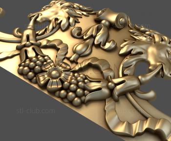 3D model Capricorn head symmetry (STL)