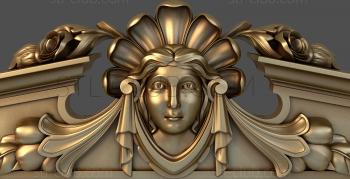 3D model A woman's face (STL)