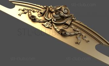 3D model Ribbons with roses (STL)