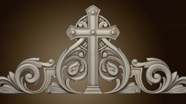 3D model Crown with cross (STL)