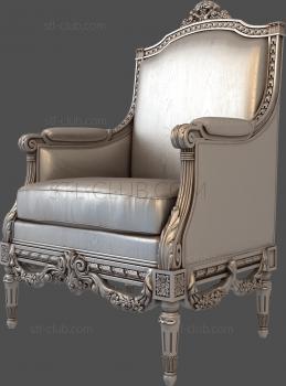 3D модель 3d модель кресла, stl, для ЧПУ (STL)