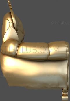 3D model 3d stl model of the chair body, file for cnc (STL)