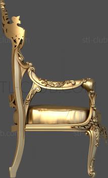 3D мадэль 3d модель кресла, stl, для ЧПУ (STL)