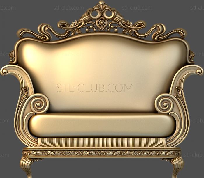 3d stl model of the chair body