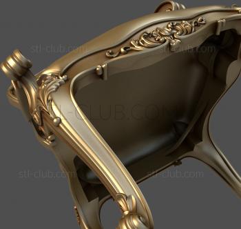 3D мадэль 3d stl модель корпуса кресла, файл для чпу (STL)