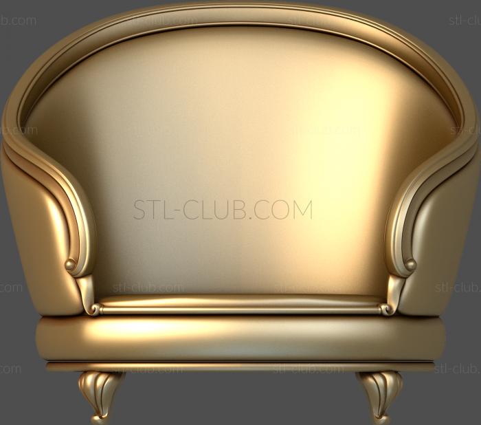 3d stl model of the chair body