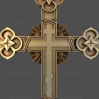 3D model Cross, 3d stl model for cnc machine tool (STL)