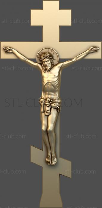 3d stl model of a carved orthodox cross