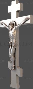 3D model 3d stl model of a carved orthodox cross (STL)