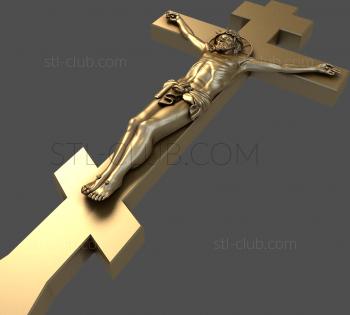 3D model 3d stl model of a carved orthodox cross (STL)