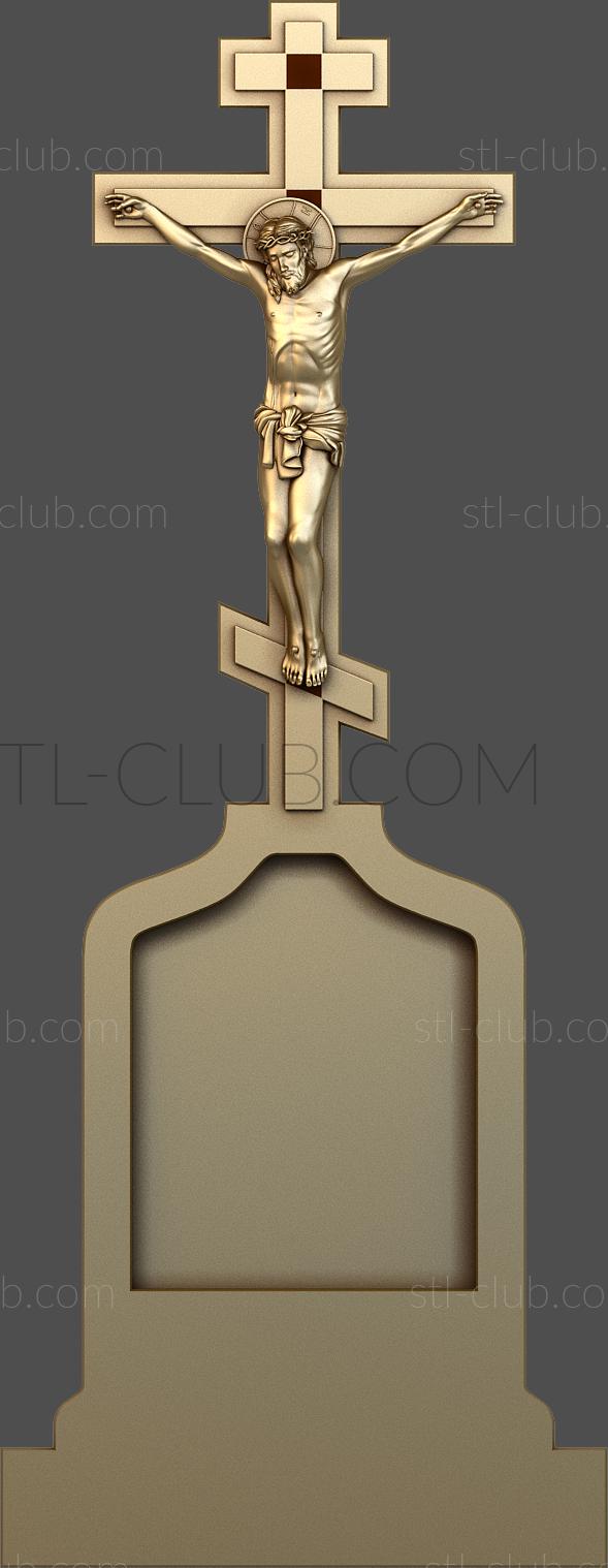 Orthodox cross, 3d stl model for cnc machine tool