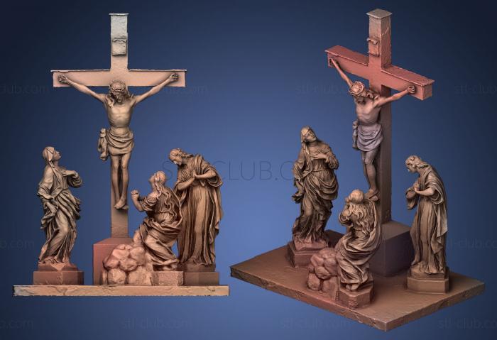 3D model Kreuzigungsgruppe Kreuzigungsgruppe (STL)