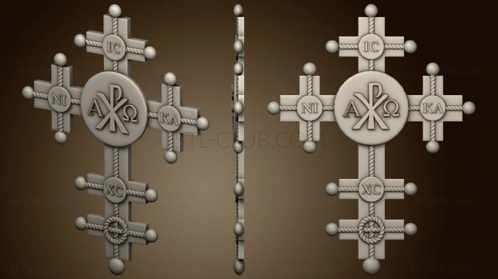 3D model Carved cross (STL)