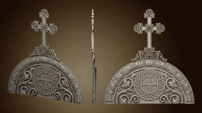 3D model Central decor with a cross (STL)