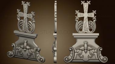 3D model Cross with decoration (STL)