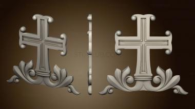 3D model Cross with petals (STL)