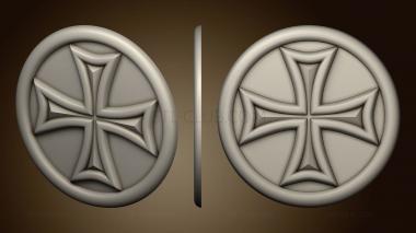 3D model Cross in a circle (STL)