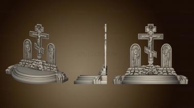 3D model Cross with upcoming events (STL)