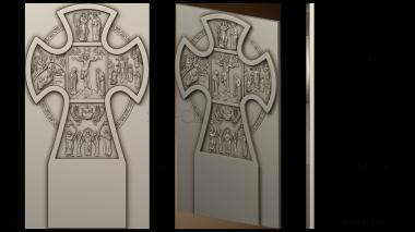 3D model Cross with biblical themes (STL)